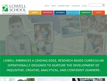 Tablet Screenshot of lowellschool.org